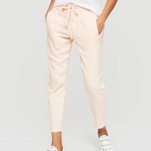 Lou & Grey Pink Linen Pants Size Small